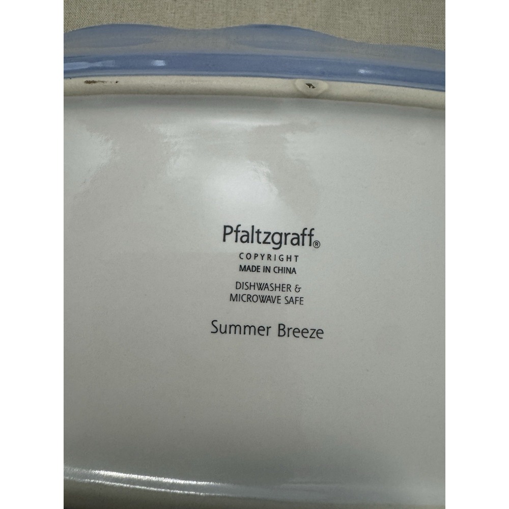 Vintage Pfaltzgraff Summer Breeze 13" Divided Rectangular Relish Tray Retired - Picture 3 of 5